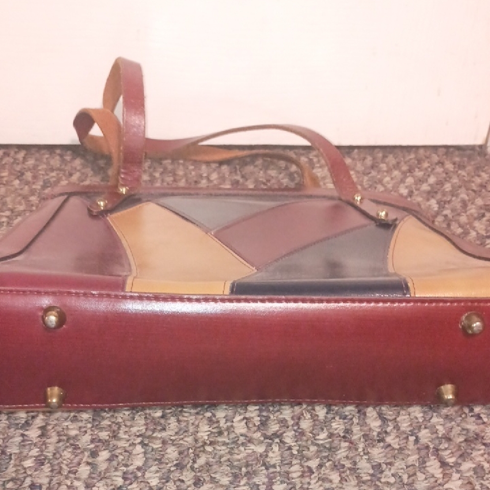 Multicolor Patchwork Tote Bag - image 3